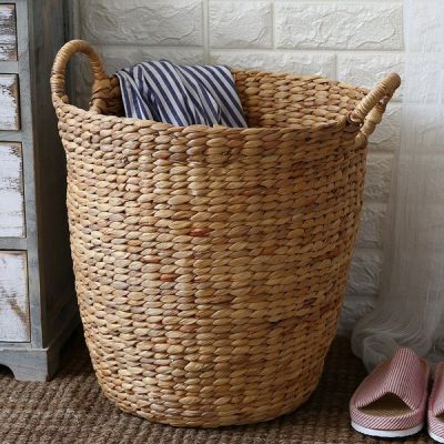 Waterhyacinth laundry basket