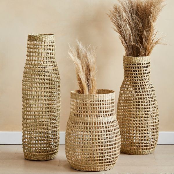 Seagrass vase for Home decor