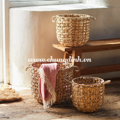 New open weaving Natural seagrass basket