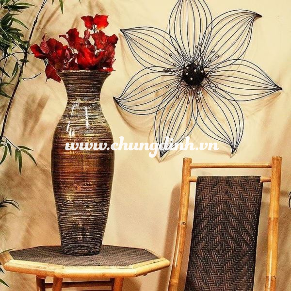 spunbamboo vase for home decor
